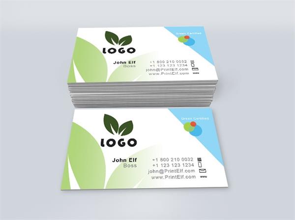 Green corporate business card design