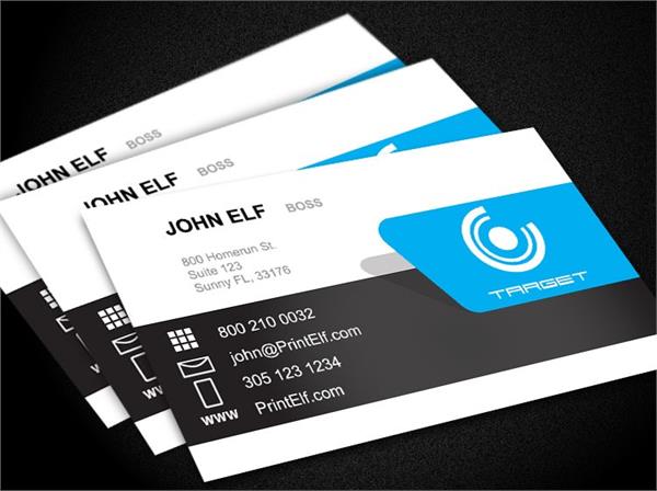 Target business card