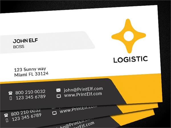 Logistic business card design