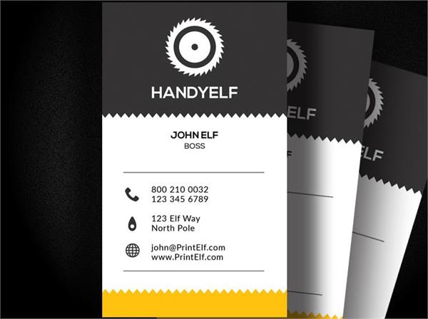 Handyman business card design