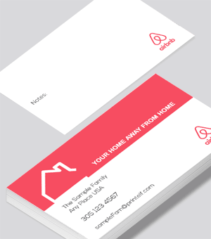Airbnb vacation business card
