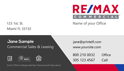 Modern design. A free design for the commercial side of ReMax