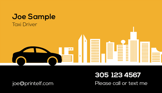 Modern design. Taxi driver