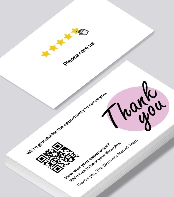  & Modern contemporary business card design - Thank-You-With-Barcode
