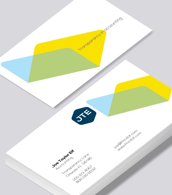  & Modern contemporary business card design - Accounting business card