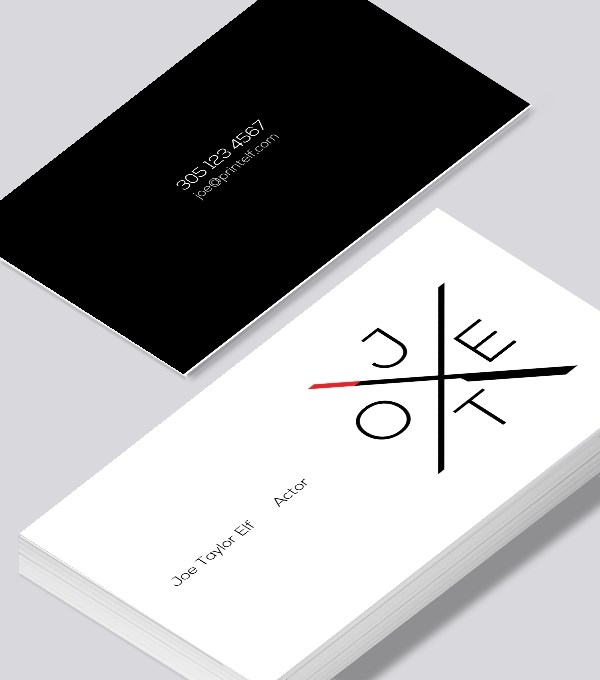  & Modern contemporary business card design - Actor business card