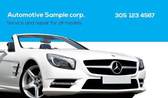 Modern design.Mercedes and all domestic car technician