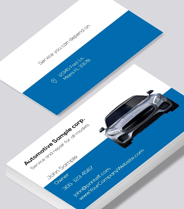  & Modern contemporary business card design - Automotive tuner business card