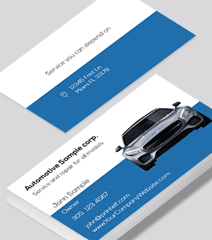 Automotive tuner business card