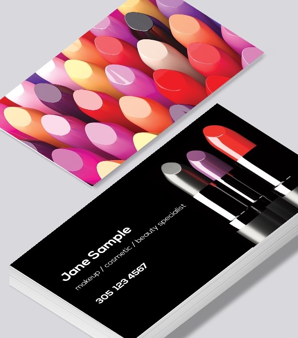 Beauty Makeup Cosmetic Business Cards