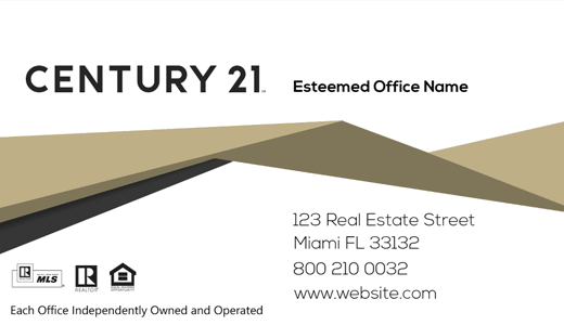 Modern design. Century 21 Asscociate