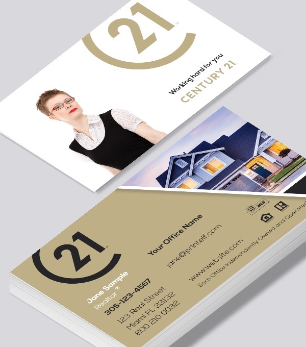  & Modern contemporary business card design - Century 21 Housing business card