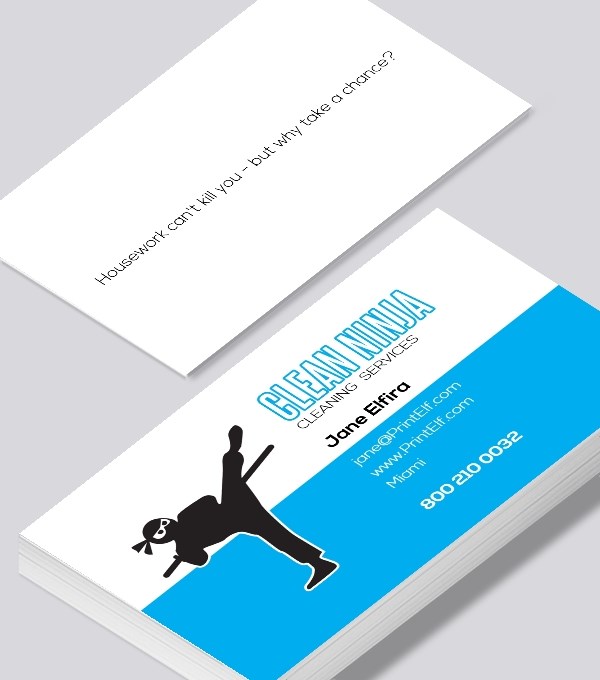  & Modern contemporary business card design - Cleaning business card