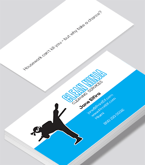 Cleaning business card