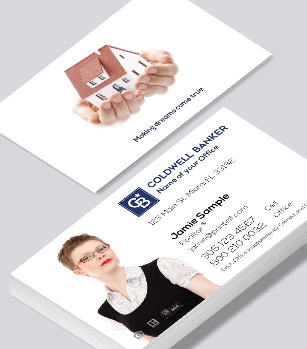  & Modern contemporary business card design - Coldwell Banker Realtor Affiliate business card