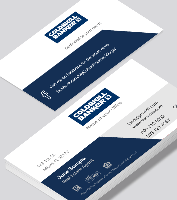 Modern contemporary business card design -coldwell banker realtor business card