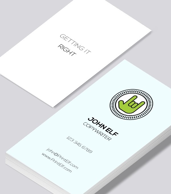  & Modern contemporary business card design - Copywriter business card