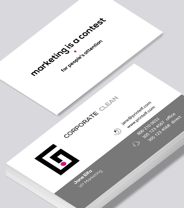  & Modern contemporary business card design - Corporate business card
