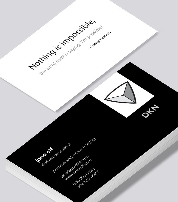  & Modern contemporary business card design - Darknet Consultant business card