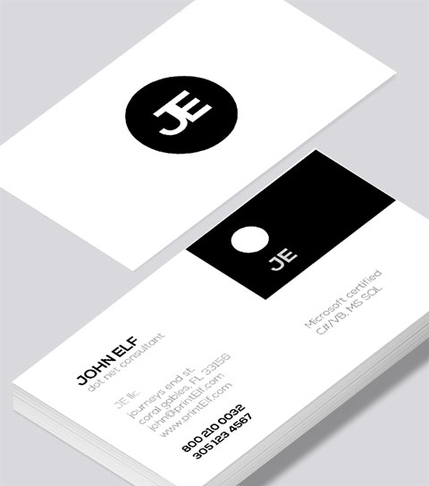 Modern contemporary business card design -Dot Net Consultant business card