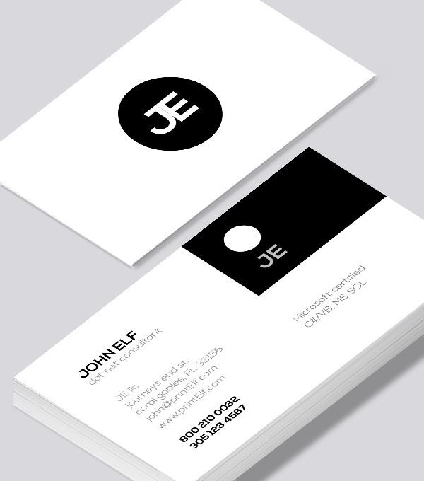  & Modern contemporary business card design - Dot Net Consultant business card