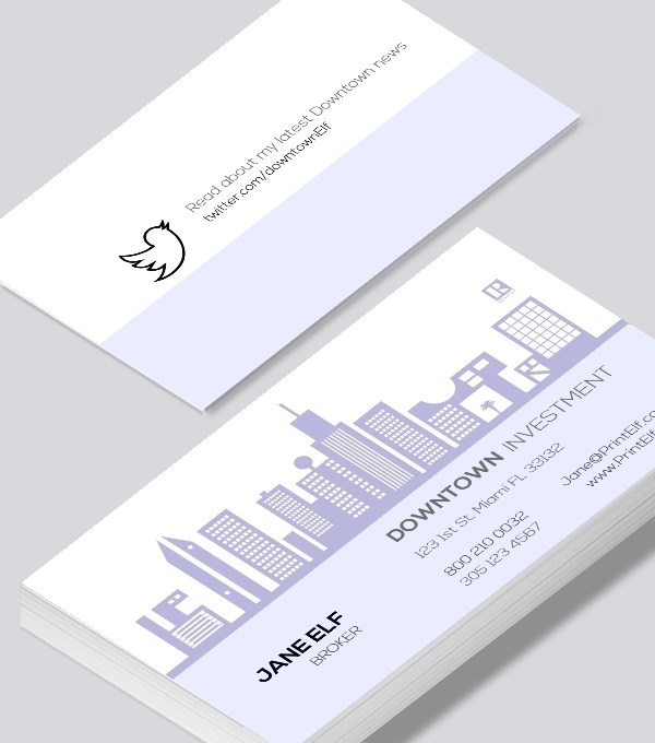  & Modern contemporary business card design - Downtown business card design