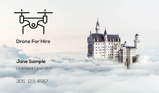 Modern design.Drone for hire