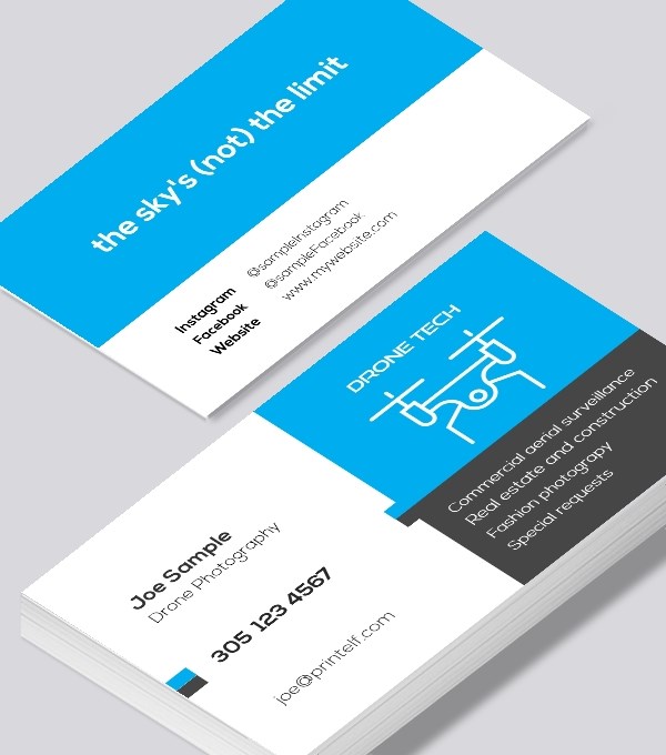  & Modern contemporary business card design - Drone Photography