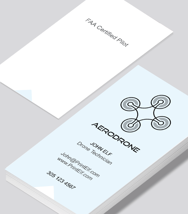 Modern contemporary business card design -Drone Tech business card