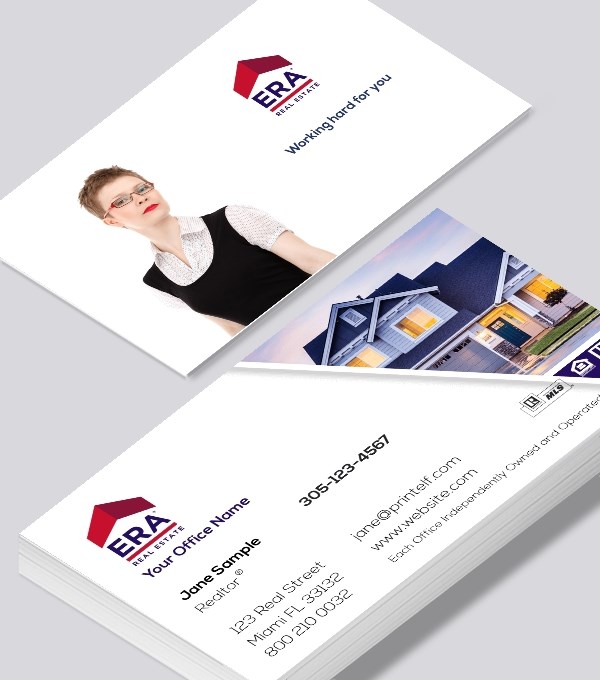  & Modern contemporary business card design - ERA Real Estate residential business card