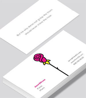 Florist business card