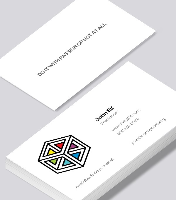  & Modern contemporary business card design - Freelance business card