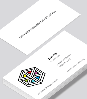 Freelance business card