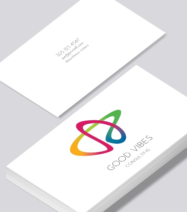  & Modern contemporary business card design - Good Vibes business card