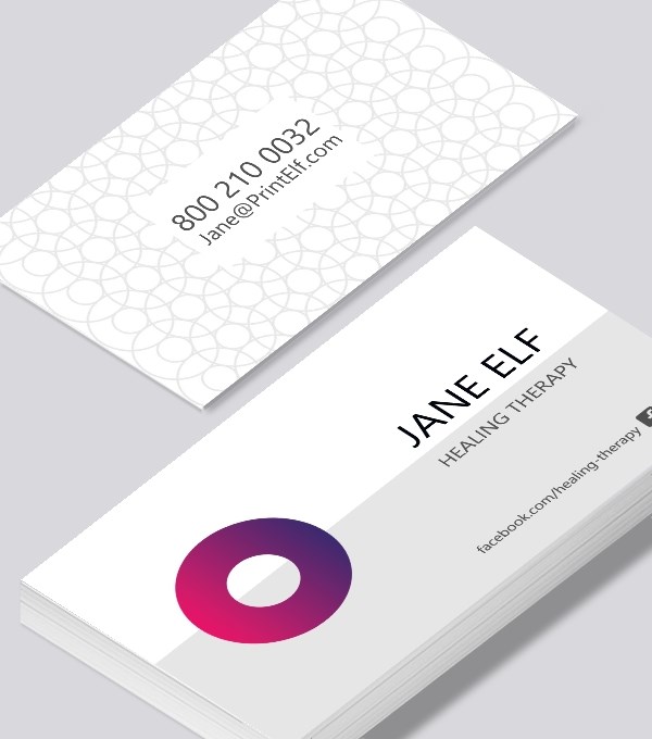  & Modern contemporary business card design - Healing business card