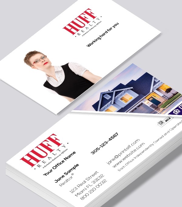  & Modern contemporary business card design - HUFF Realty residential business card
