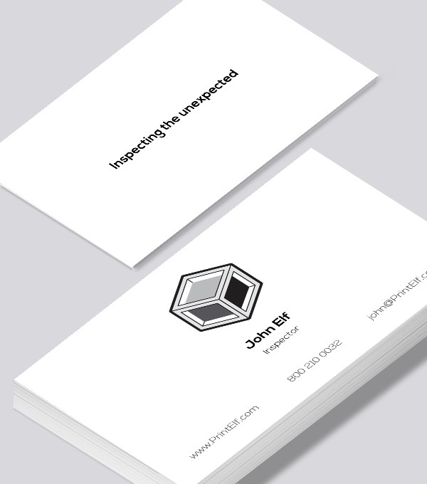  & Modern contemporary business card design - Inspector business card