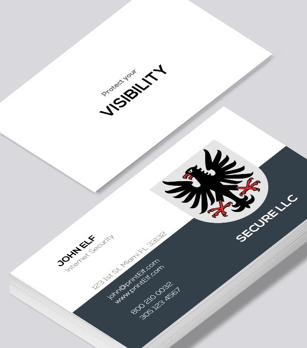  & Modern contemporary business card design - Internet Security business card