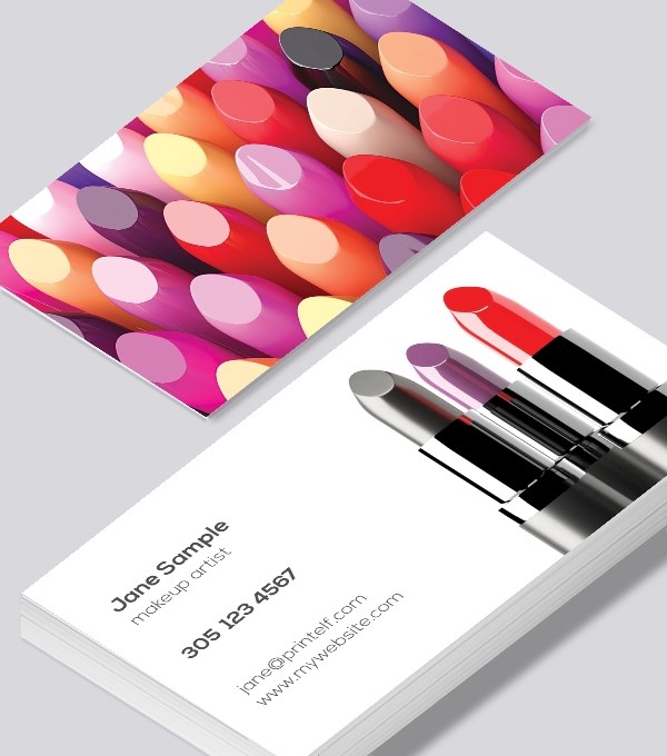 Makeup Artist Business Cards Modern