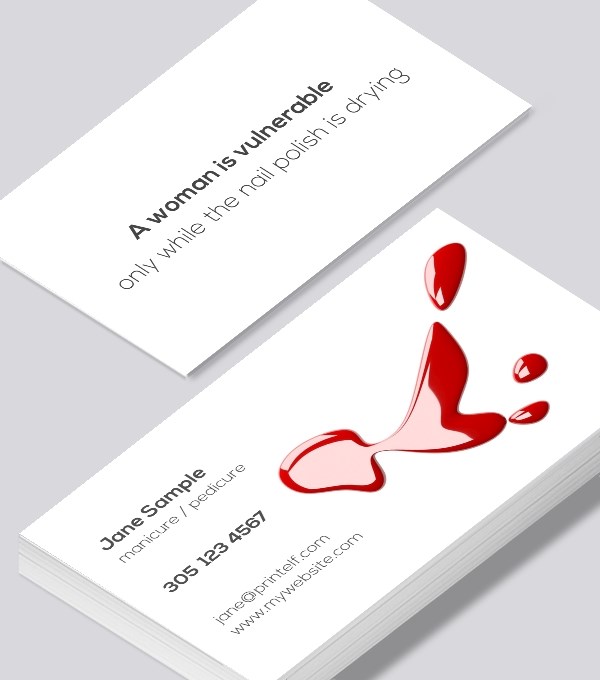 & Modern contemporary business card design - Manicure-pedicure-business-card