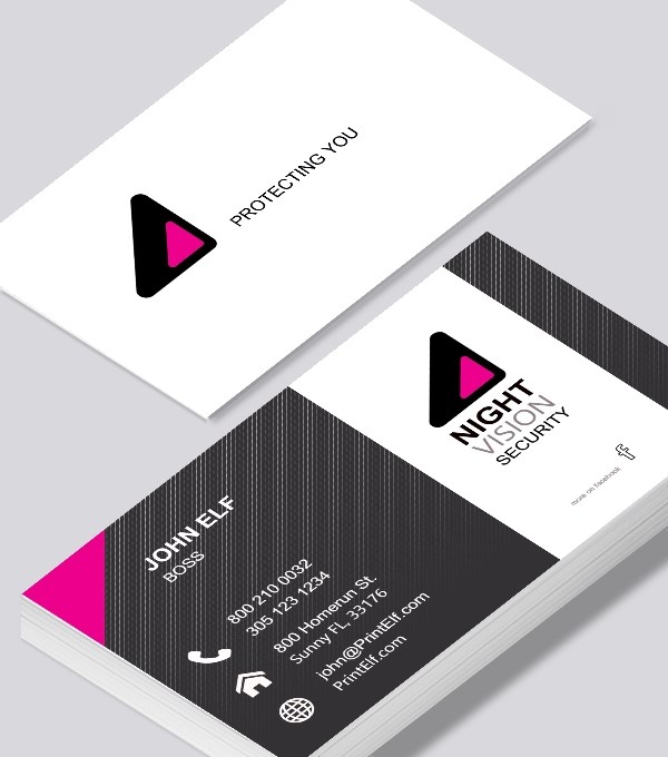  & Modern contemporary business card design - Night Vision Security business card