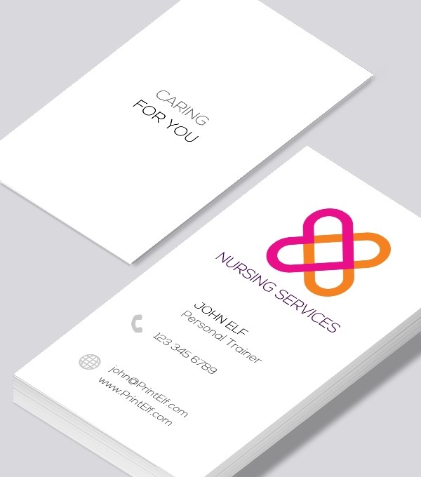  & Modern contemporary business card design - Nursing business card