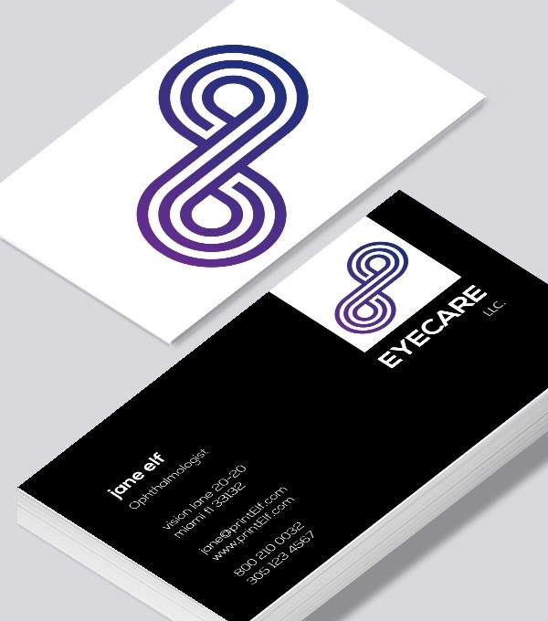  & Modern contemporary business card design - Ophthalmologist Eye business card