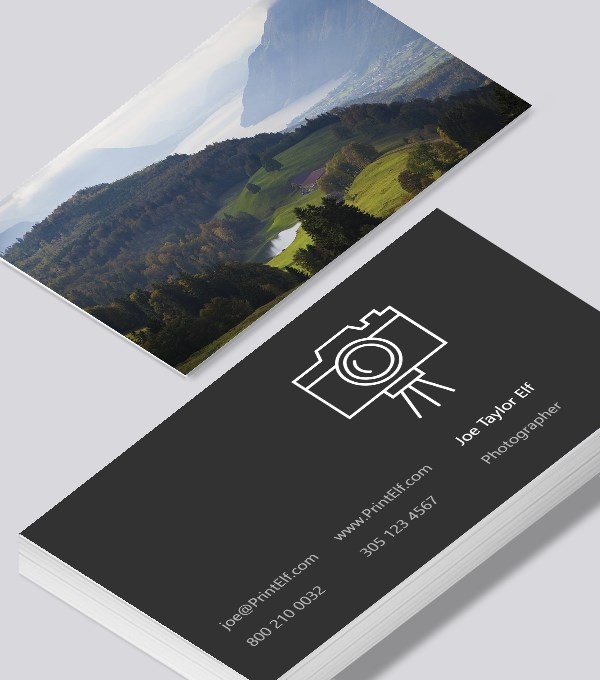  & Modern contemporary business card design - Photographer business card