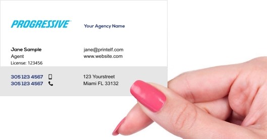 Hand holding business card -  Progressive-networking