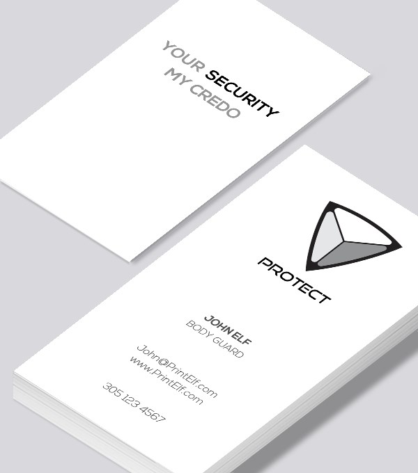  & Modern contemporary business card design - Protection -Secure  business card