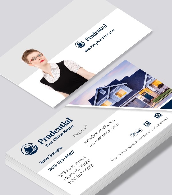  & Modern contemporary business card design - Prudential Estate Agent business card