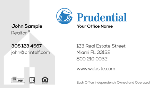 Modern design. Prudential Realtor, Modern