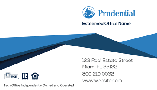 Modern design. Prudential Realtor
