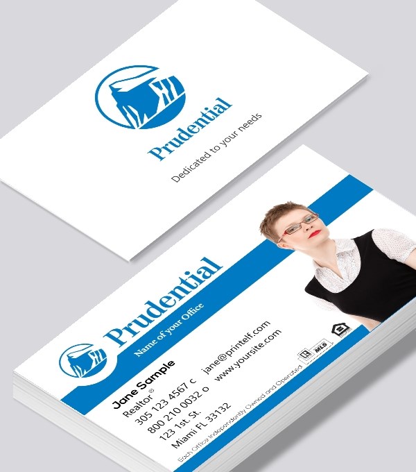  & Modern contemporary business card design - Prudential Realtor Specialist business card